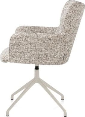 Xooon Sage armstoel draaibaar - creme - stof Luton - koper Koper Armstoel