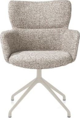 Xooon Sage armstoel draaibaar - creme - stof Luton - koper Koper Armstoel
