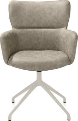 Xooon Sage armstoel draaibaar - creme - stof Oregon - beige Beige Armstoel