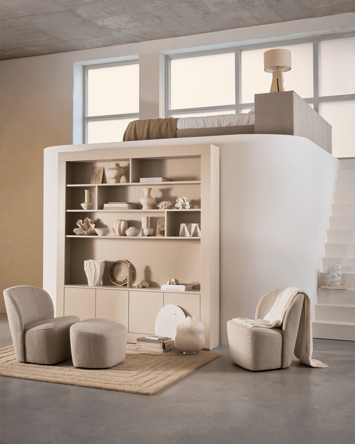 vtwonen Wallcover wandkast 210cm grenen dust Paars
