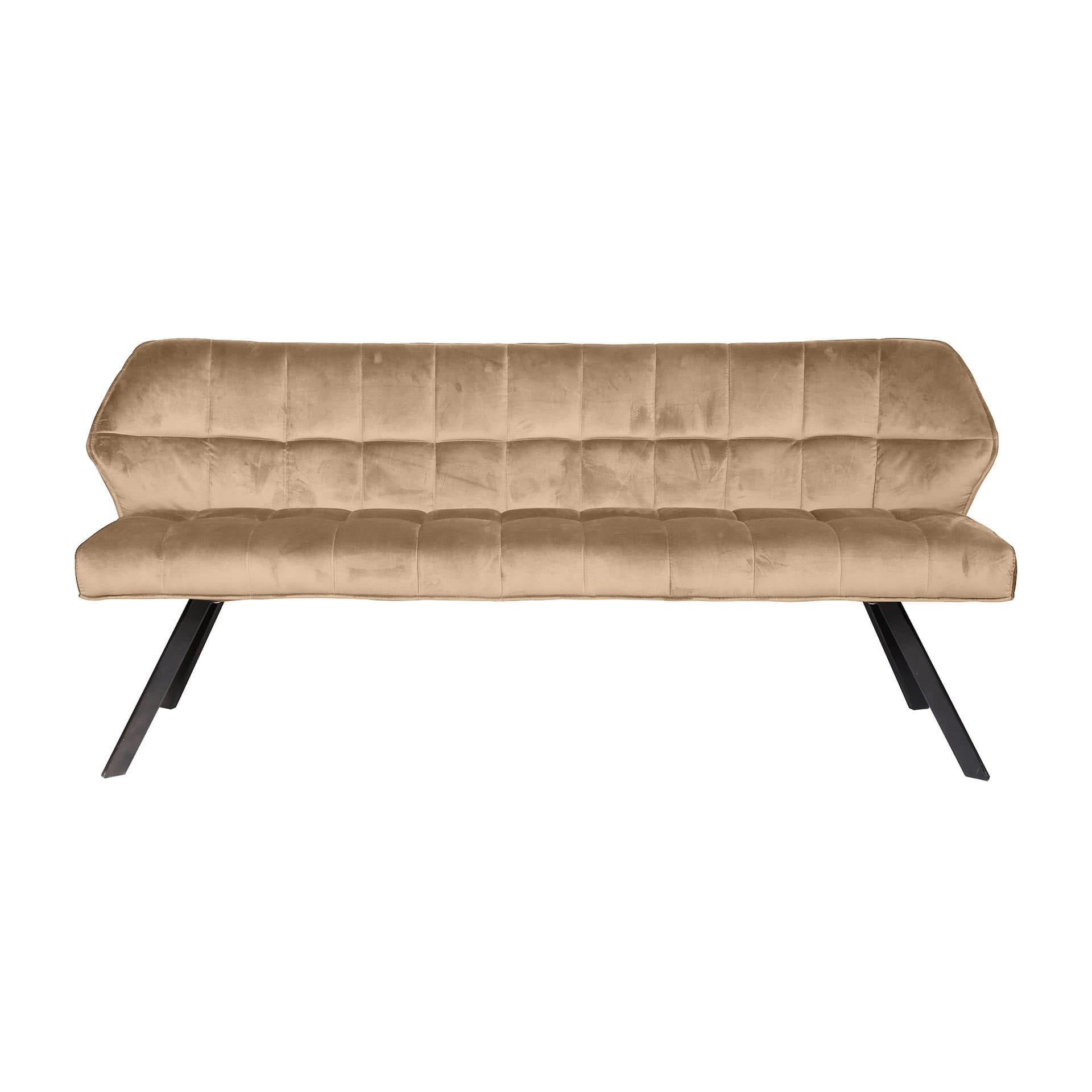 Eetkamerbank Raster 180 - Champagne Velours Bullcraft Eetkamerbank 4955/55V
