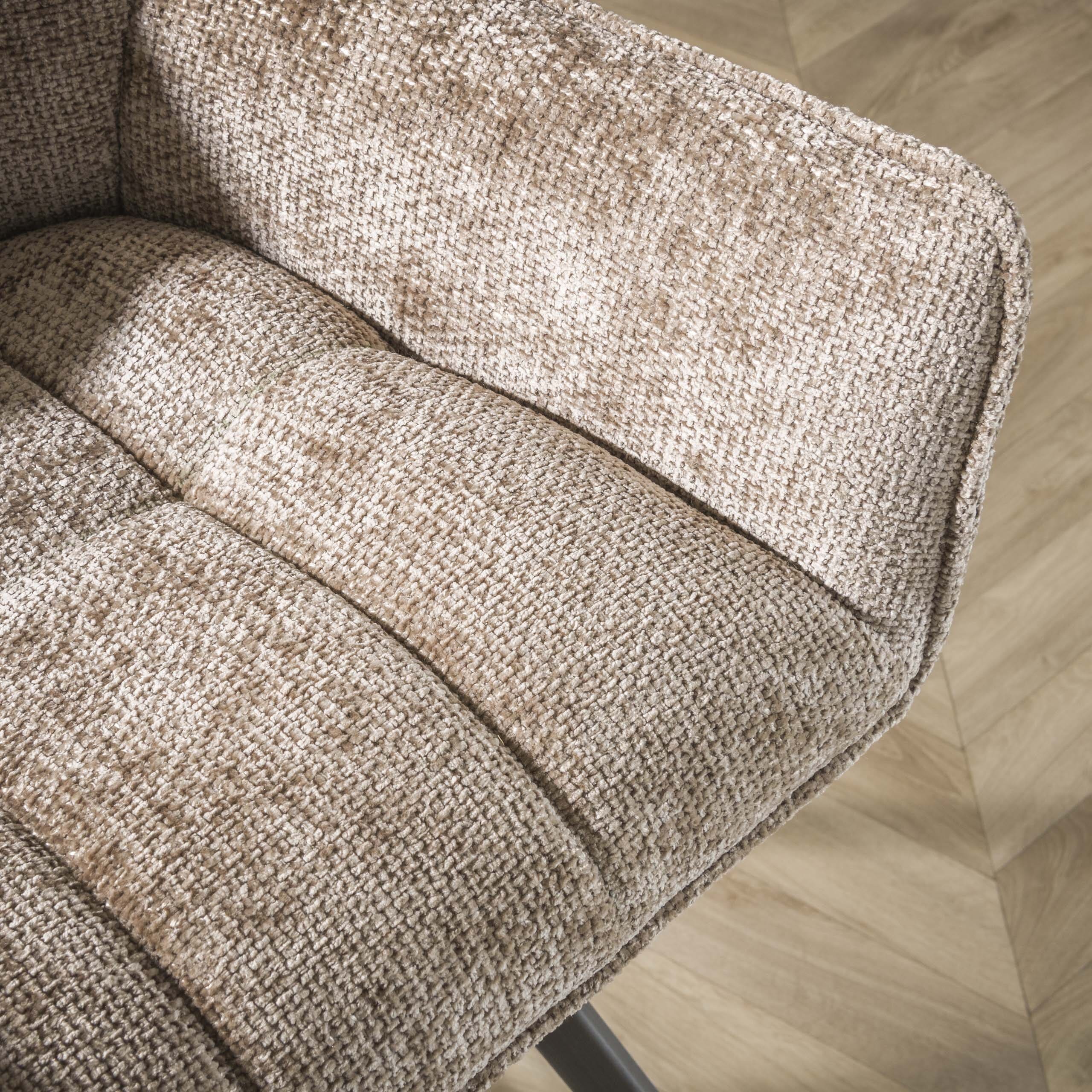 Eetkamerbank Raster - Hoven Champagne Bullcraft Eetkamerbank 4955/55H
