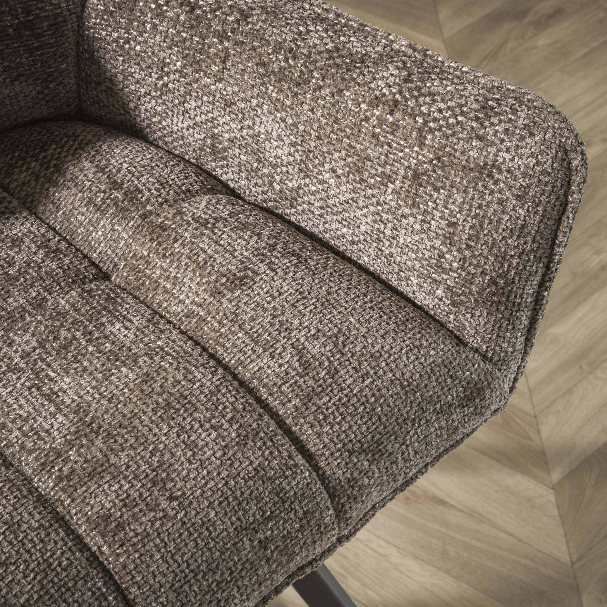 Eetkamerbank Raster - Hoven Taupe Bullcraft Eetkamerbank 4955/50H