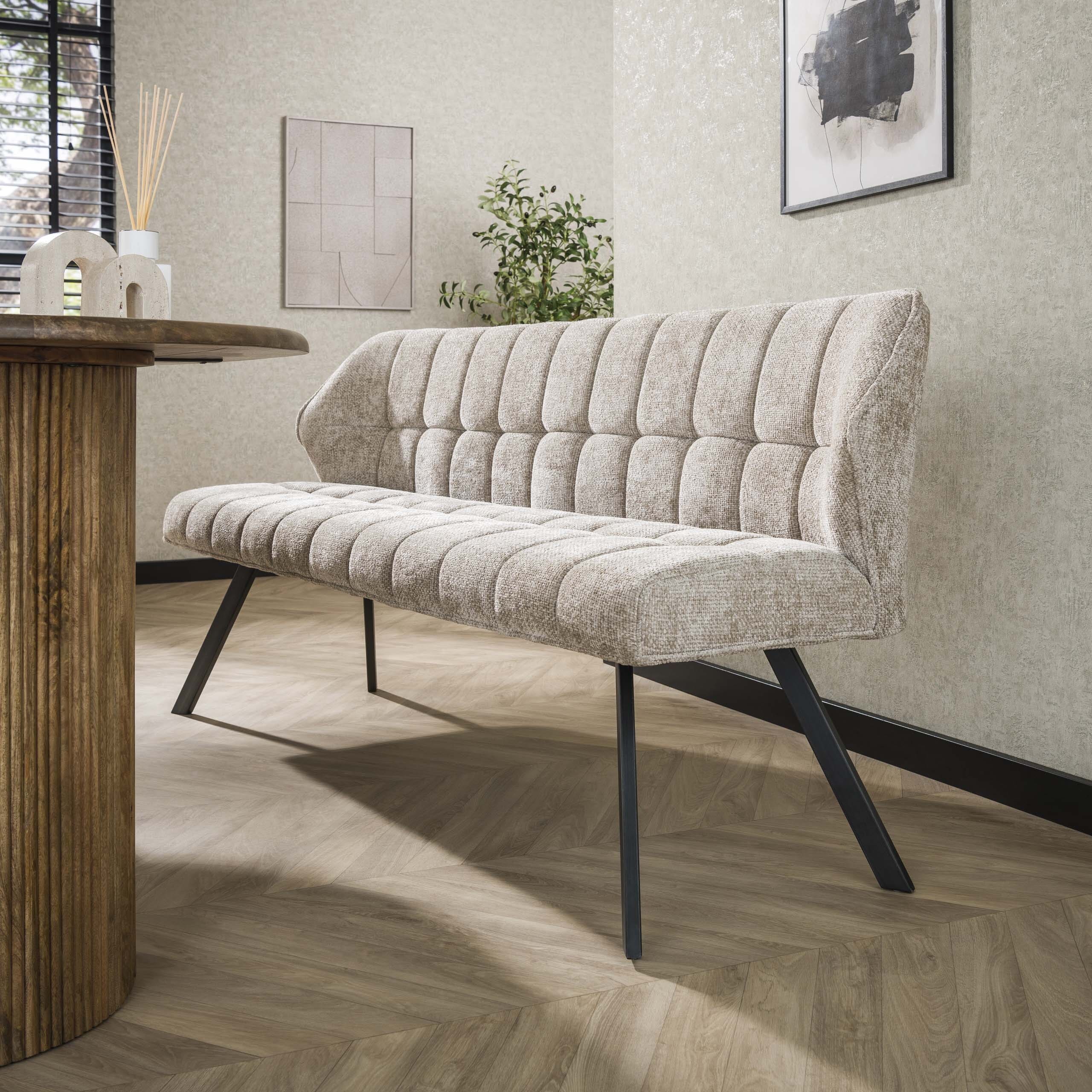 Eetkamerbank Raster - Hoven Zand Bullcraft Eetkamerbank 4955/54H