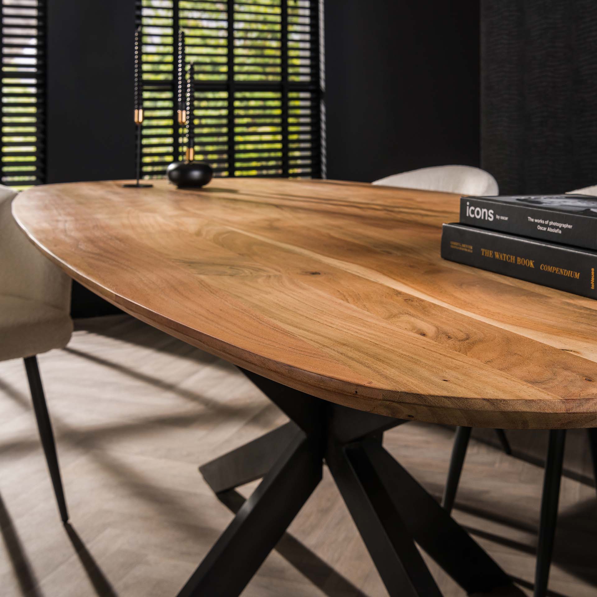 Eettafel Arhus Solid 180 - Massief Acacia Bullcraft Eettafel 2975/15