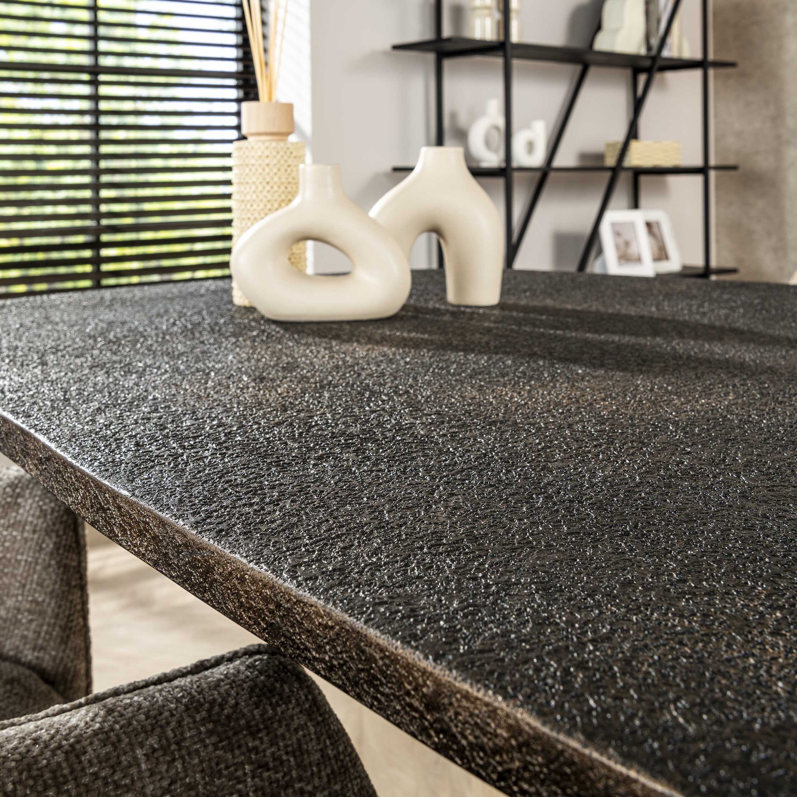 Eettafel Metallic Deens Ovaal 215cm - Grijs Bullcraft Eettafel 3135/48