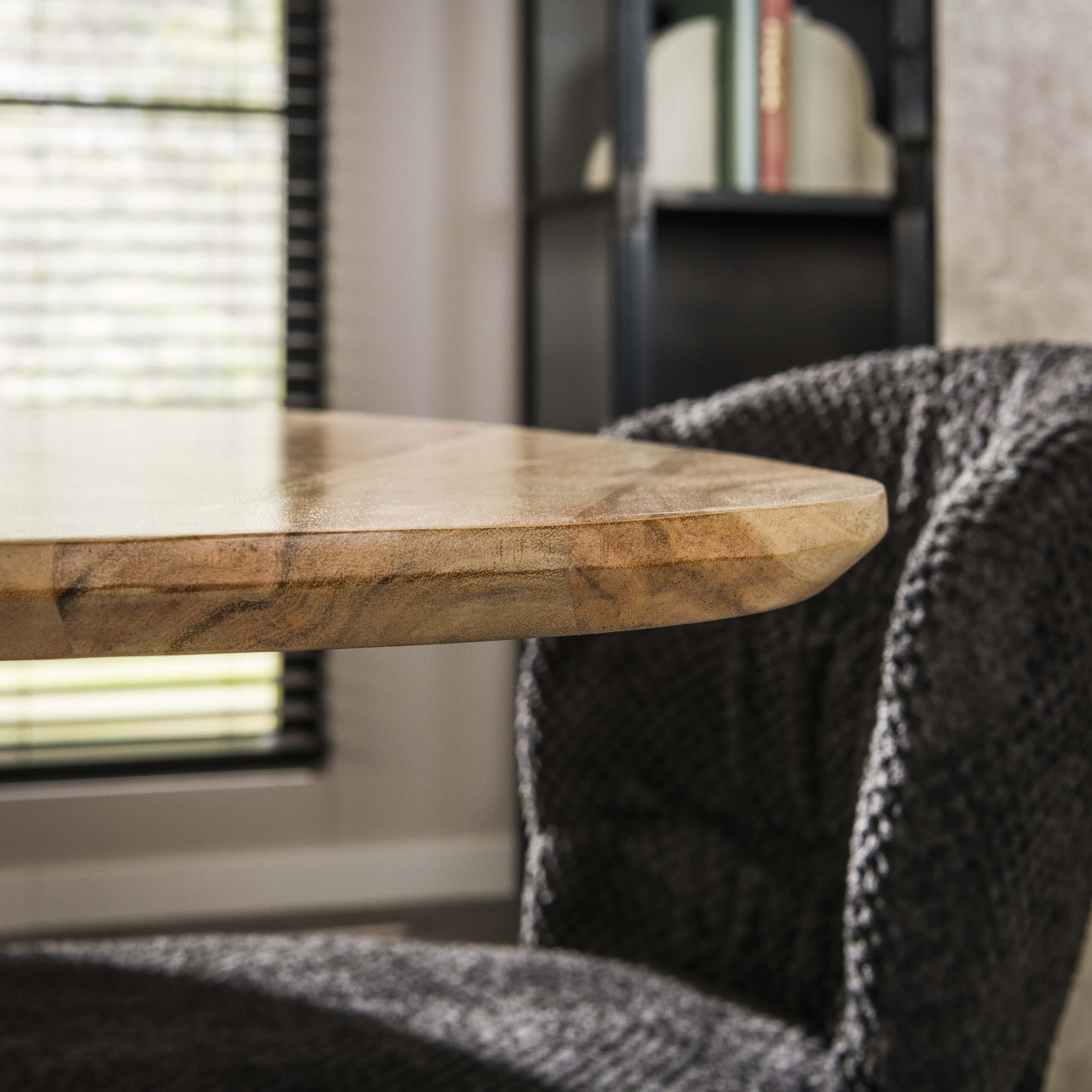 Eettafel Triangle 135x135cm - Massief Acacia Bullcraft Eettafel 2965/15