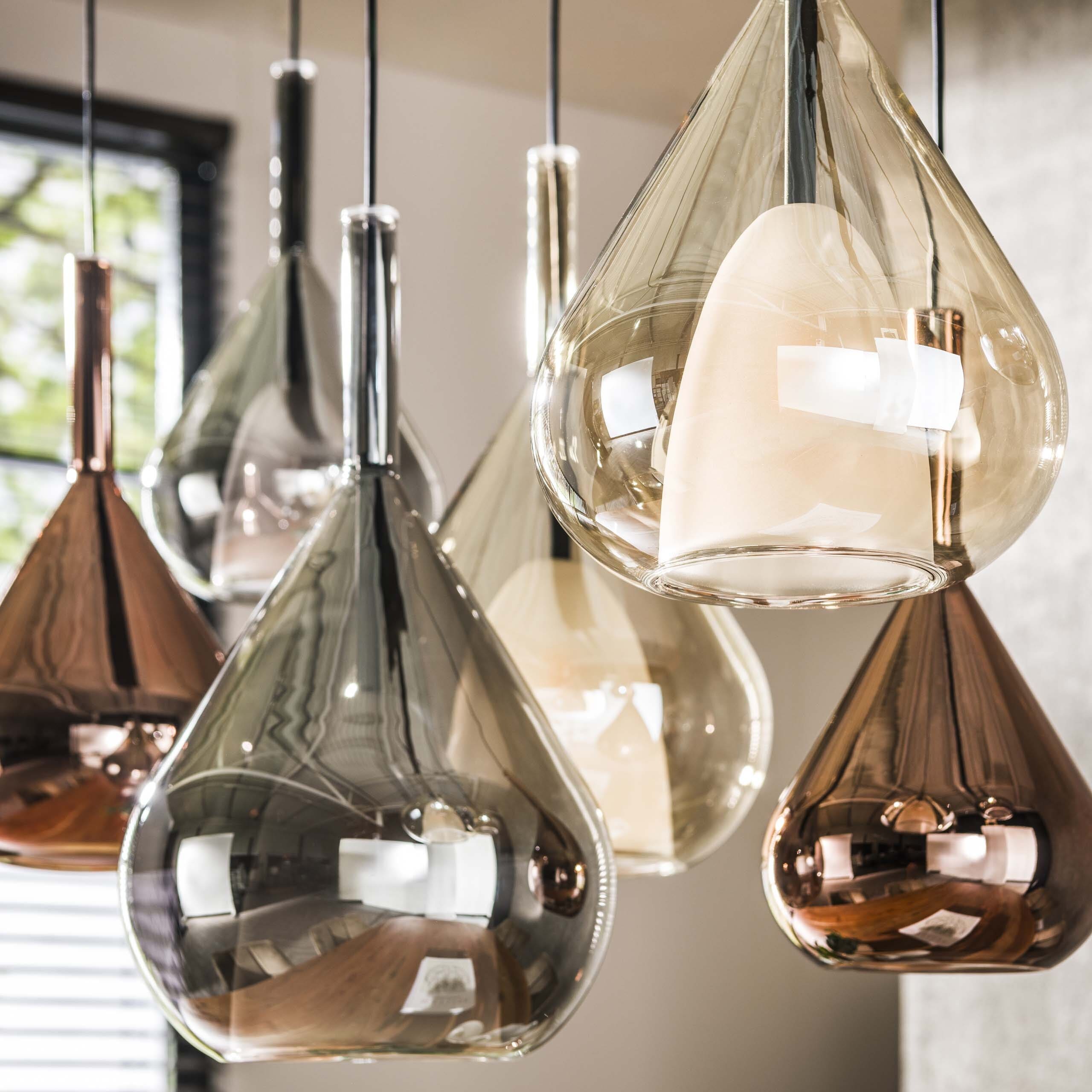 Hanglamp Wings 4+3-lichts - Zwart Bullcraft Hanglamp 7718/44