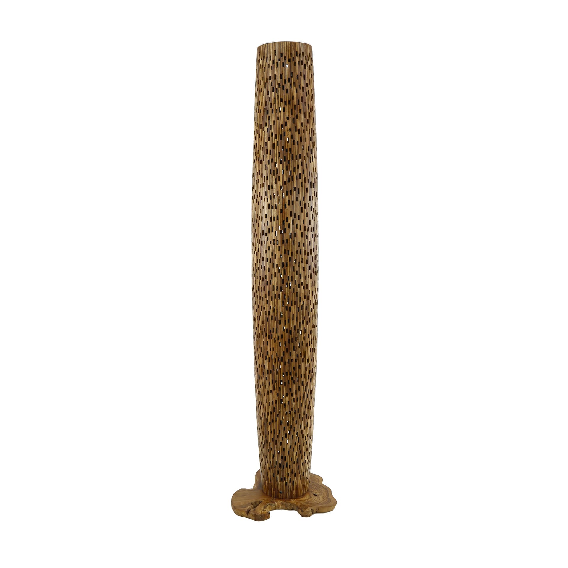 Vloerlamp Bars L 4L - Massief Teak Bullcraft Vloerlamp 8082/13