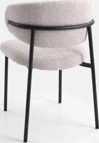 COCO maison Jona eetkamerstoel - creme Beige|Wit Eetkamerstoel