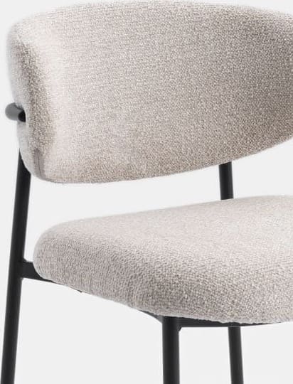 COCO maison Jona eetkamerstoel - creme Beige|Wit Eetkamerstoel