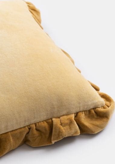 COCO maison Neo kussen 43x43cm Geel Sierkussen