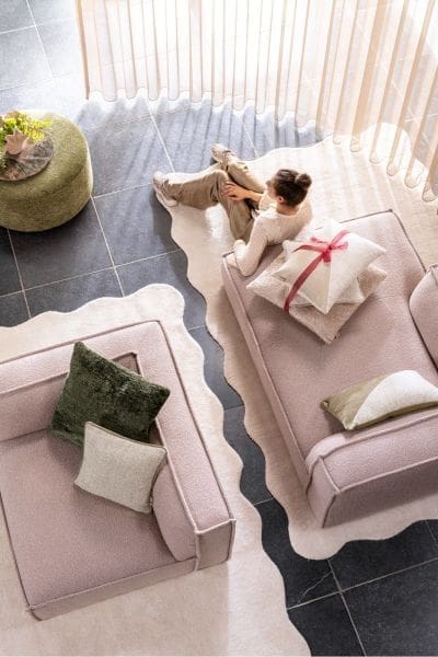 COCO maison Timeless - Clint kussen 60x60cm - beige Beige Sierkussen