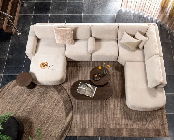 COCO maison Timeless - Clint kussen 60x60cm - beige Beige Sierkussen