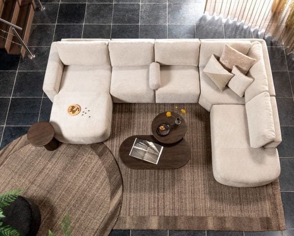 COCO maison Timeless - Clint kussen 60x60cm - beige Beige Sierkussen