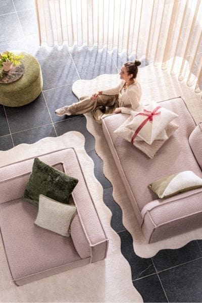 COCO maison Timeless - Clint kussen 60x60cm - groen Groen Sierkussen