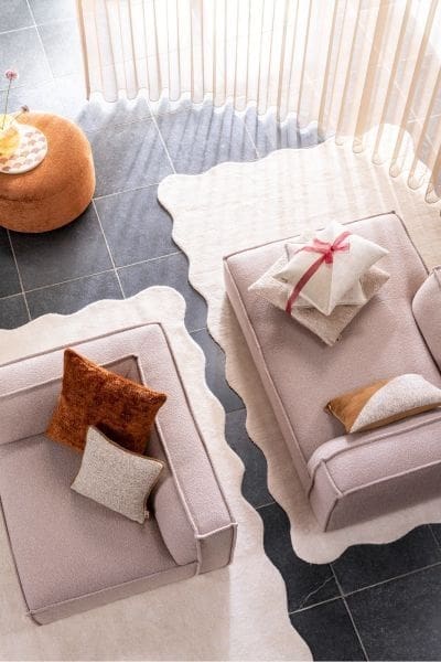 COCO maison Timeless - Clint kussen 60x60cm - koper Koper Sierkussen