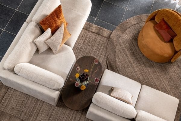 COCO maison Timeless - Clint kussen 60x60cm - koper Koper Sierkussen