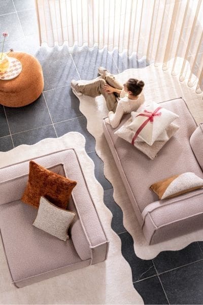 COCO maison Timeless - Cody kussen 43x43cm - koper Koper Sierkussen