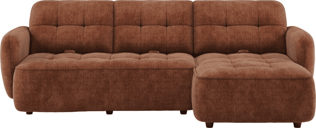 Casoli 2.5-zitsbank arm links + longchair rechts - Afbeelding 2