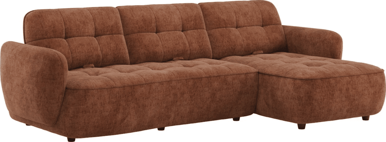 Casoli 3-zitsbank arm links + longchair rechts