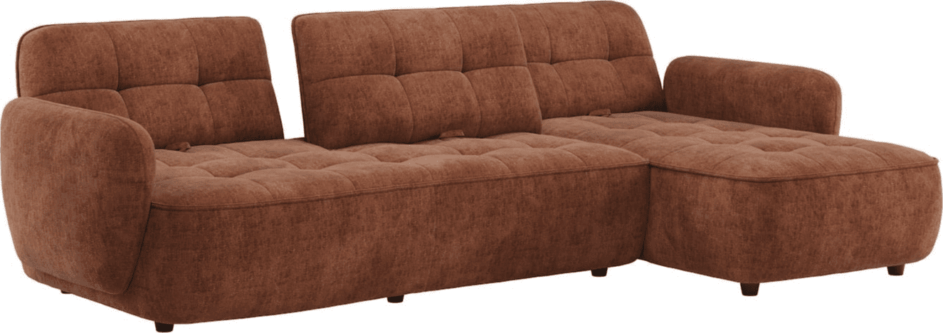 Casoli 3.5-zitsbank arm links + longchair rechts - Afbeelding 3
