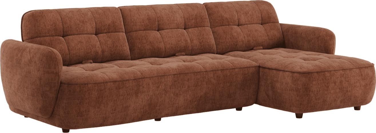 Casoli 3.5-zitsbank arm links + longchair rechts