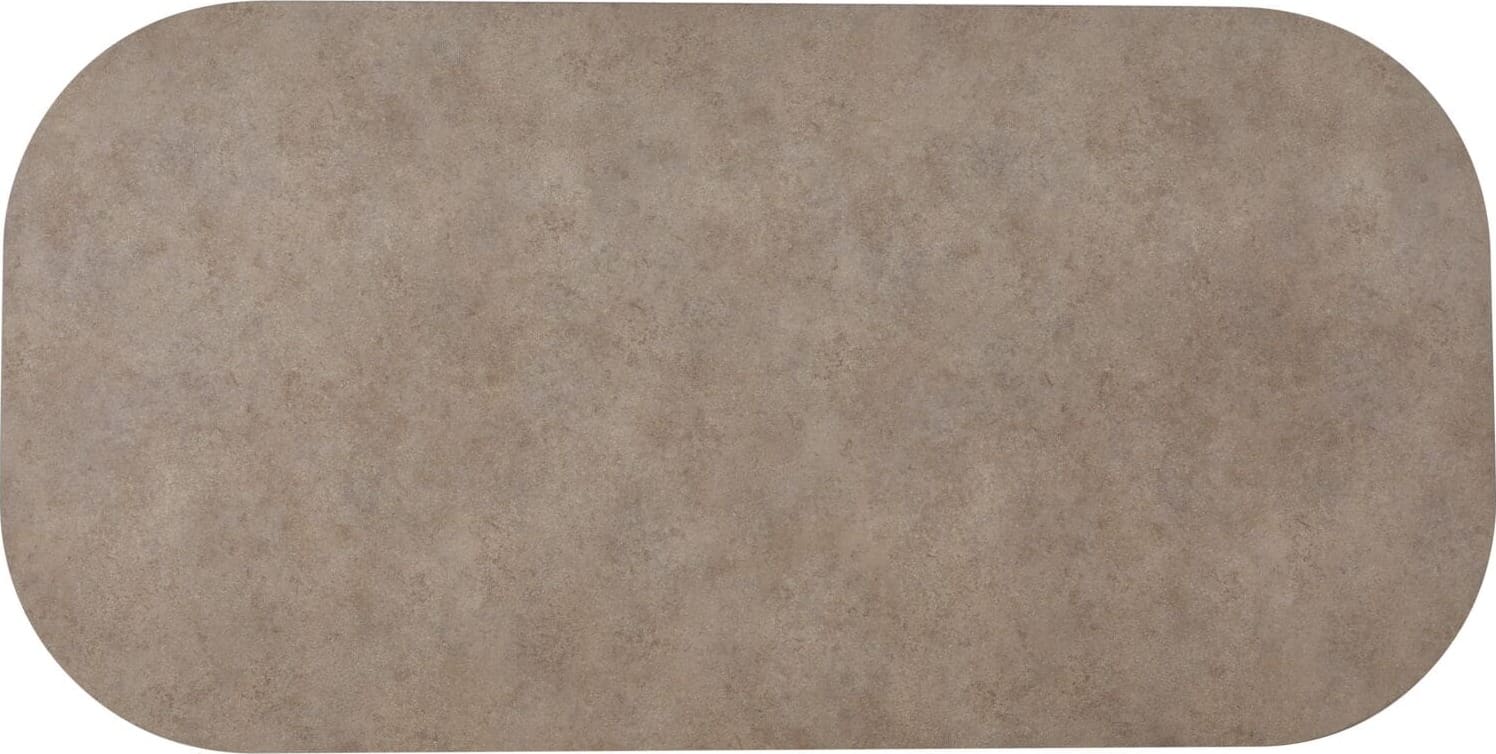 INHOUSE Eettafel Solida plat ovaal HPL Corosio 240x110cm Zwart Eettafel