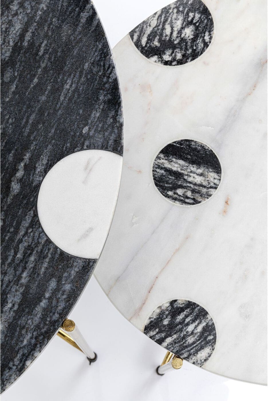 Bijzettafel Amba (2/Set) Kare Design Bijzettafel 86336