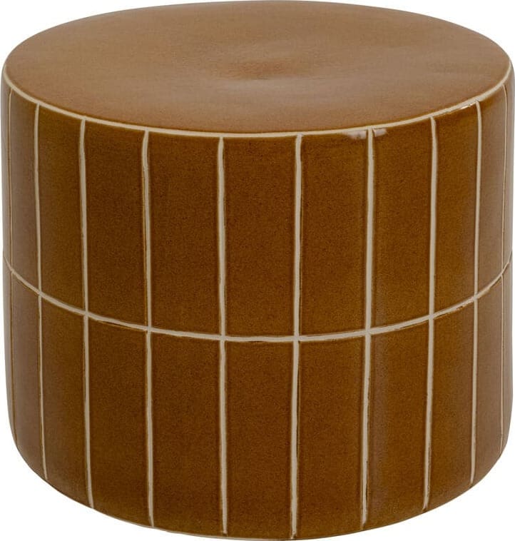 Bijzettafel Bliss Tile Orange Ø42cm Kare Design Bijzettafel 71027