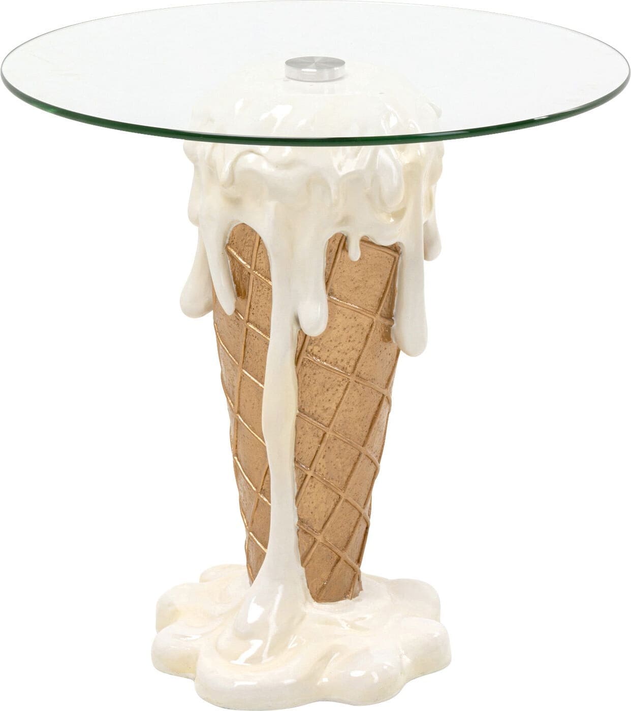 Bijzettafel Ice Cream Vanilla Ø48cm Kare Design Bijzettafel 71038