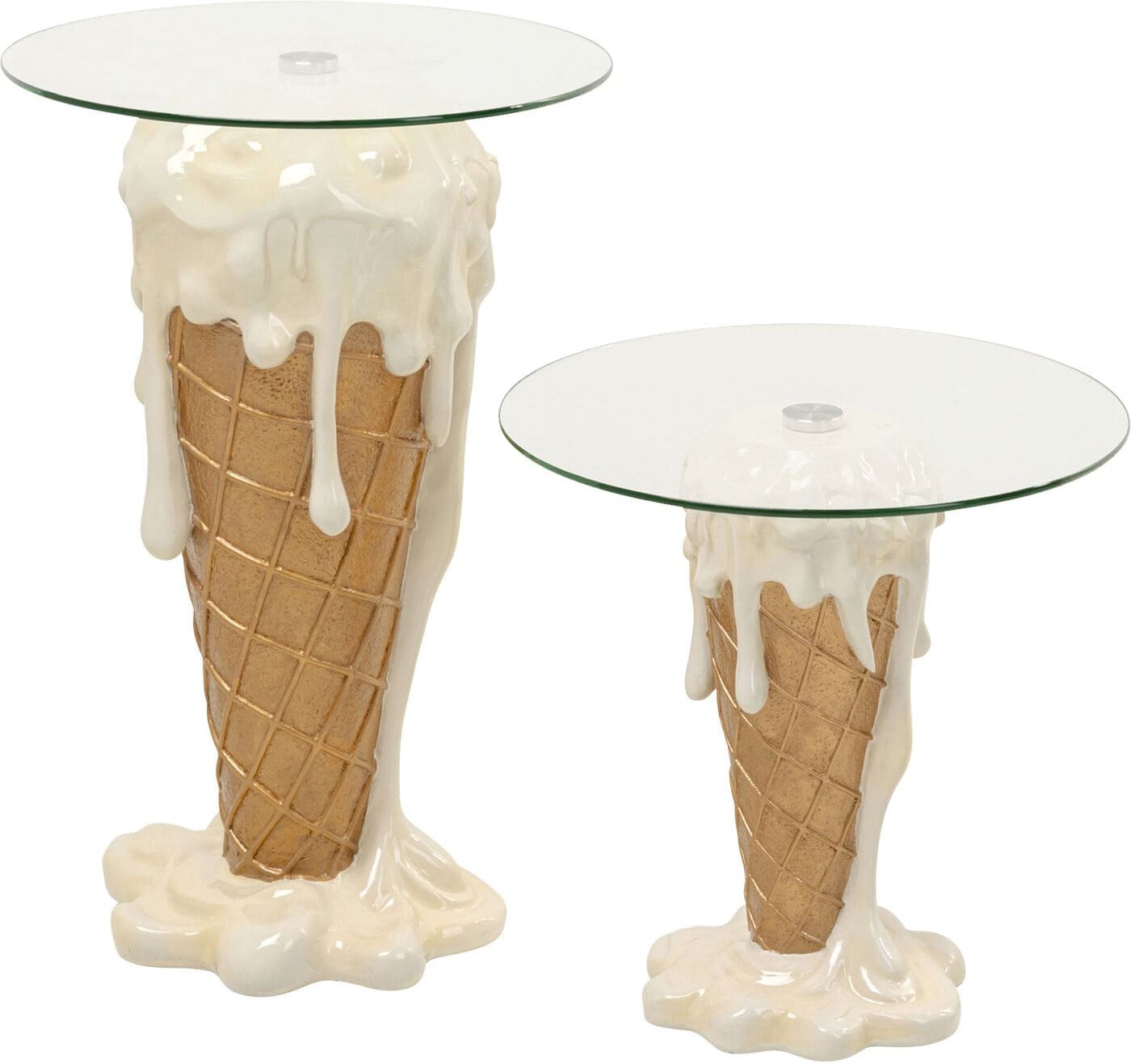Bijzettafel Ice Cream Vanilla Ø48cm Kare Design Bijzettafel 71038