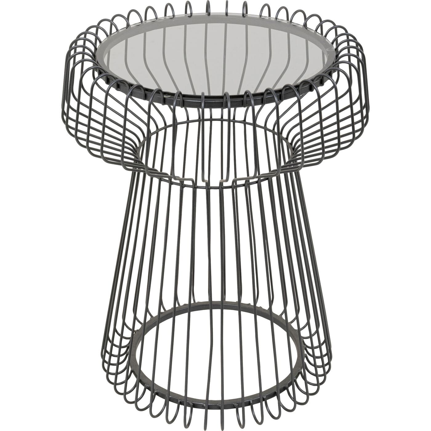 Bijzettafel Lisboa Black Ø38cm Kare Design Bijzettafel 70155