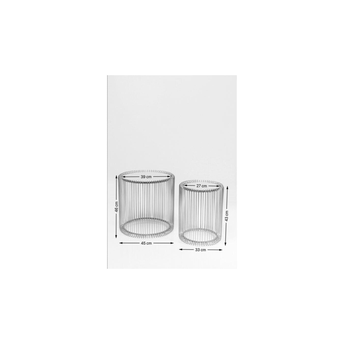 Bijzettafel Wire Black (2/Set) - Ø44cm - Afbeelding 34