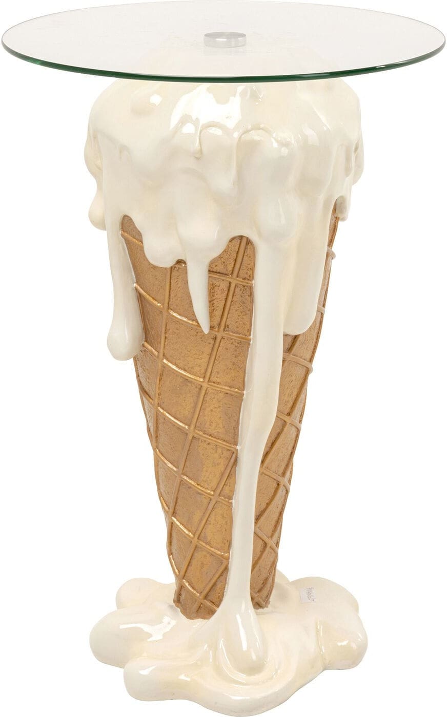 Bistro Tafel Ice Cream Vanilla Ø48cm Kare Design Eettafel 71037
