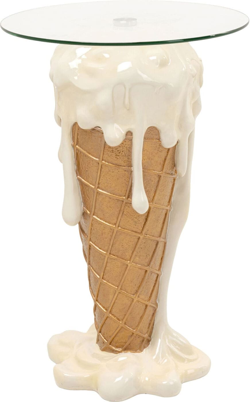 Bistro Tafel Ice Cream Vanilla Ø48cm Kare Design Eettafel 71037