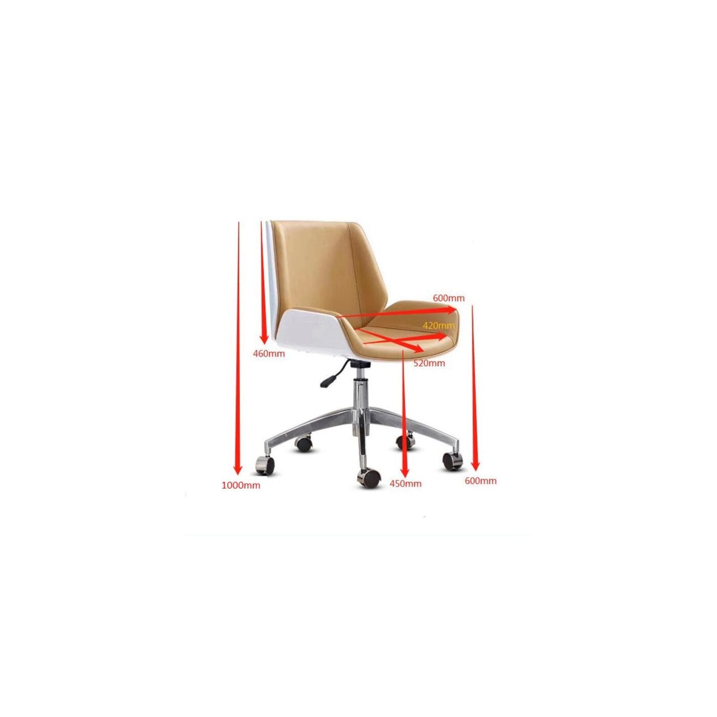Bureaustoel Rouven 100cm Kare Design Bureaustoel 86292