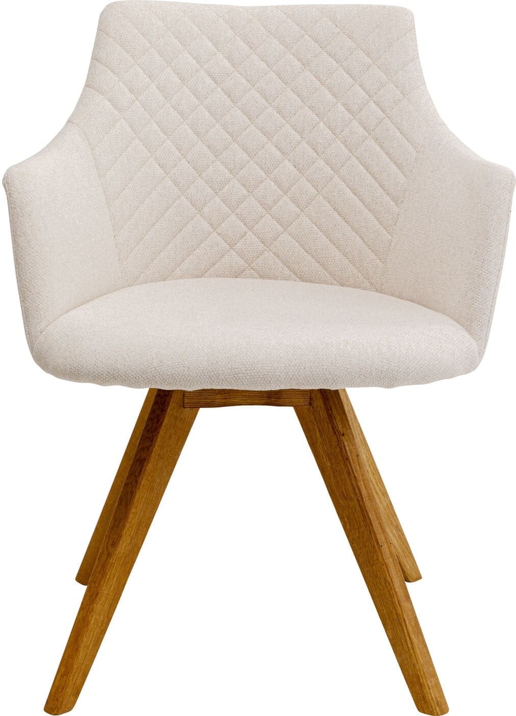 Draaistoel Coco Wood Cream Kare Design Eetkamerstoel 70740