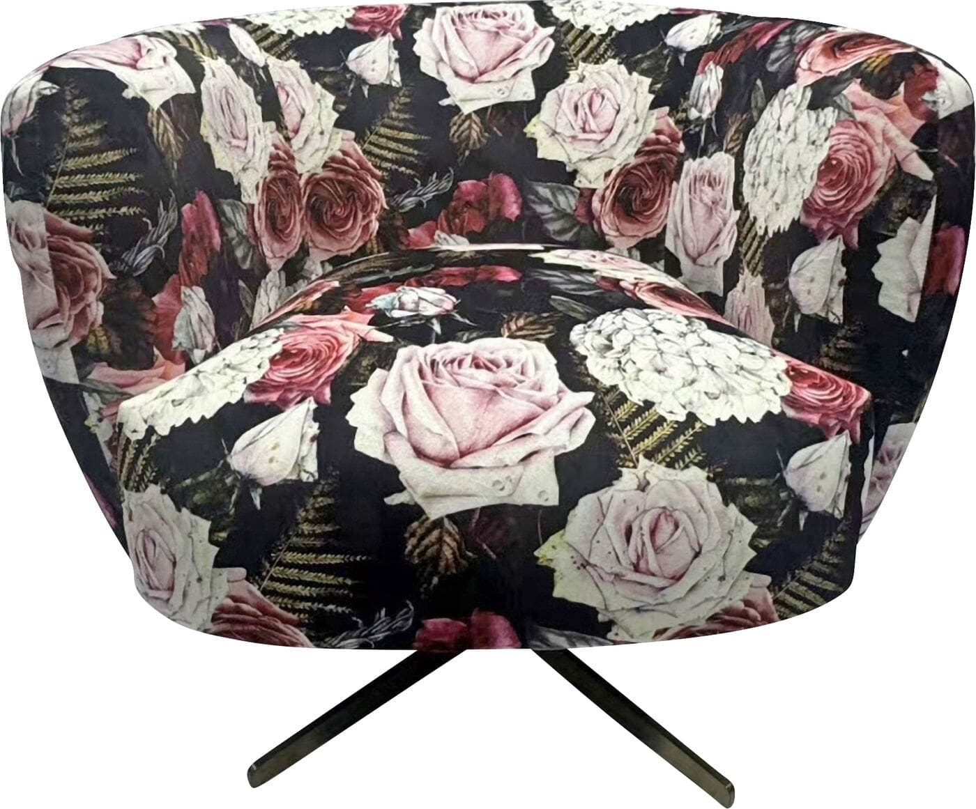 Draaistoel Met Arm Peony Roses Kare Design Armstoel 71057