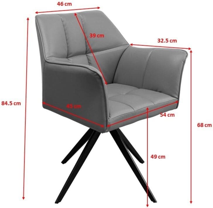 Draaistoel Thinktank Grey Kare Design Eetkamerstoel 86999