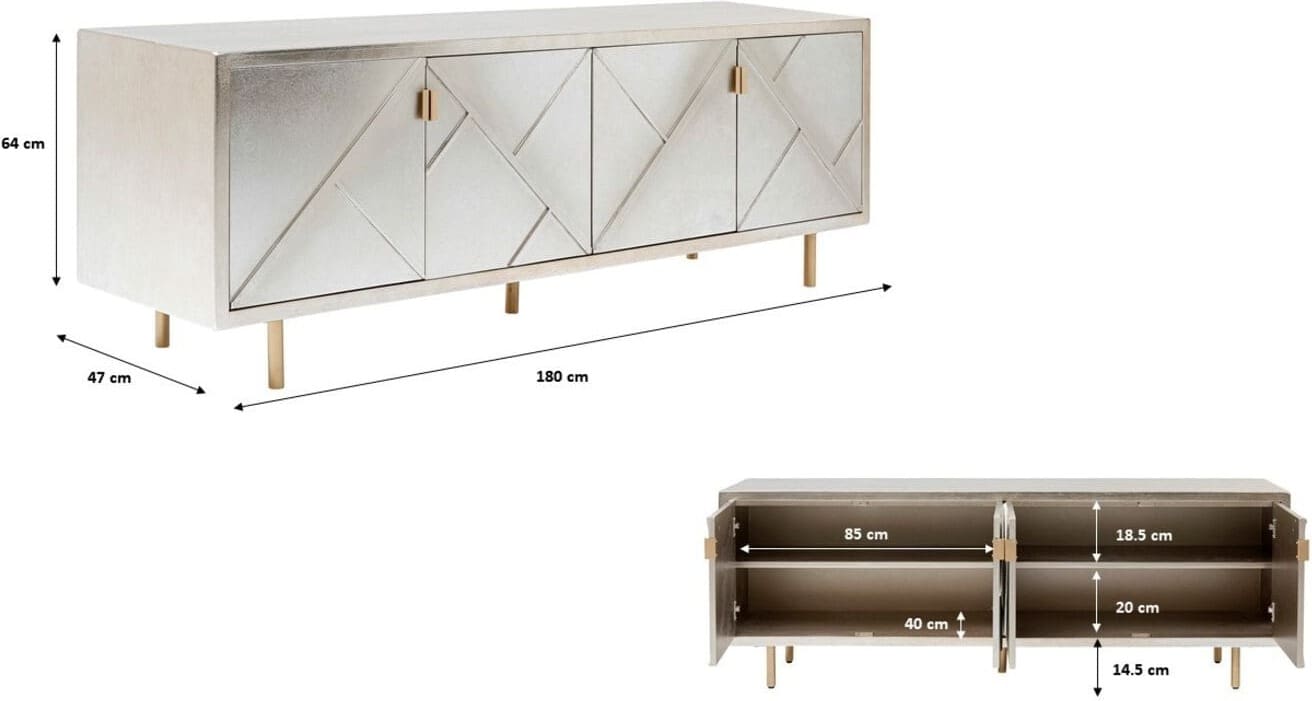 Dressoir Venice Triangle 180x64cm - Afbeelding 23