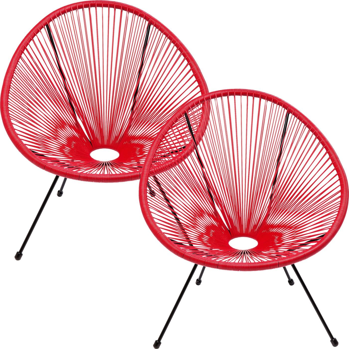 Fauteuil Acapulco Cherry 2/Set Kare Design Fauteuil 47426