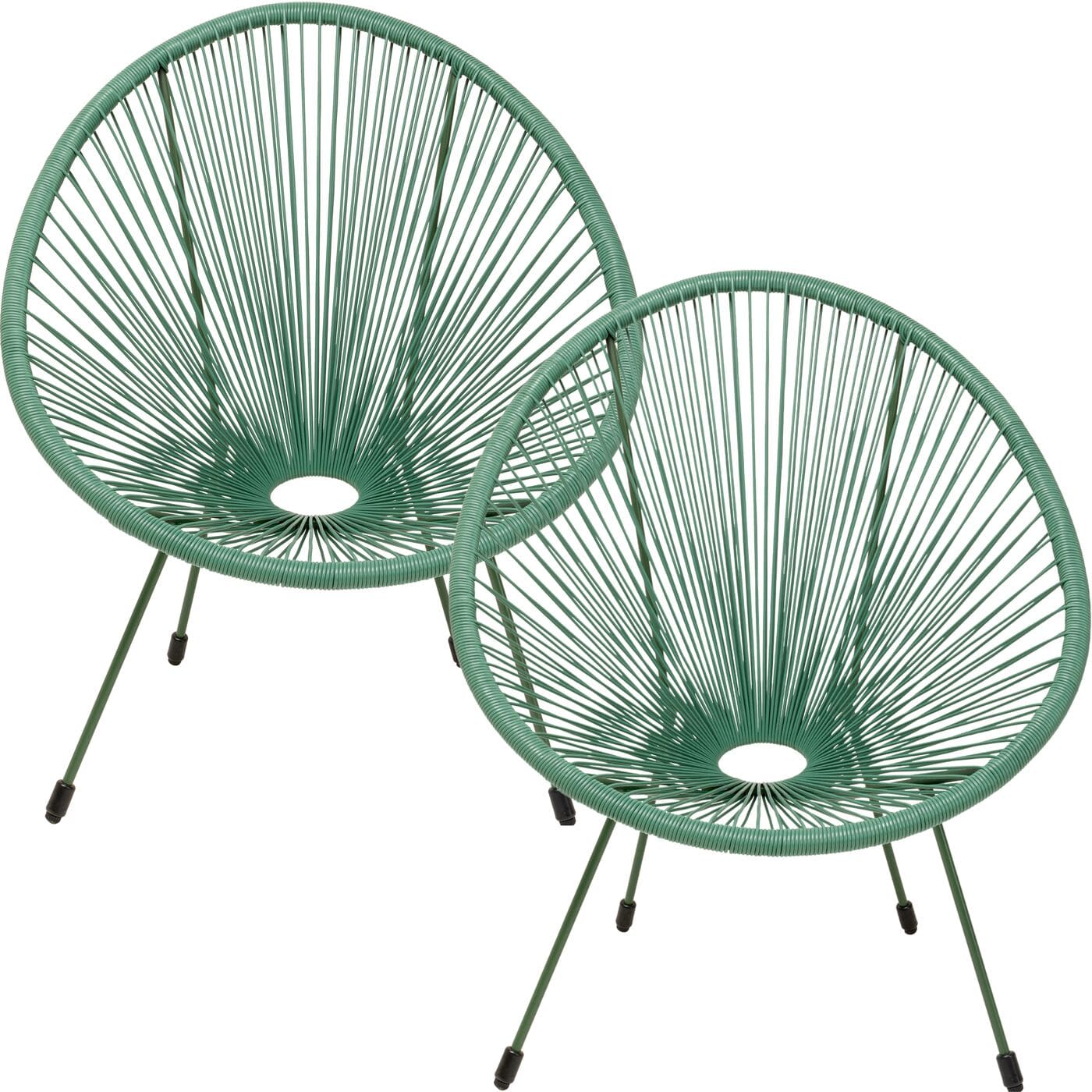 Fauteuil Acapulco Mono Green 2/Set Kare Design Fauteuil 47430