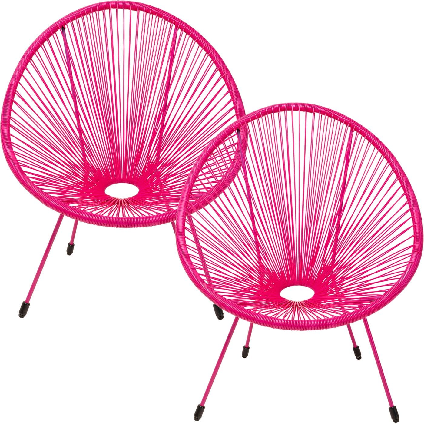 Fauteuil Acapulco Mono Pink 2/Set Kare Design Fauteuil 47431