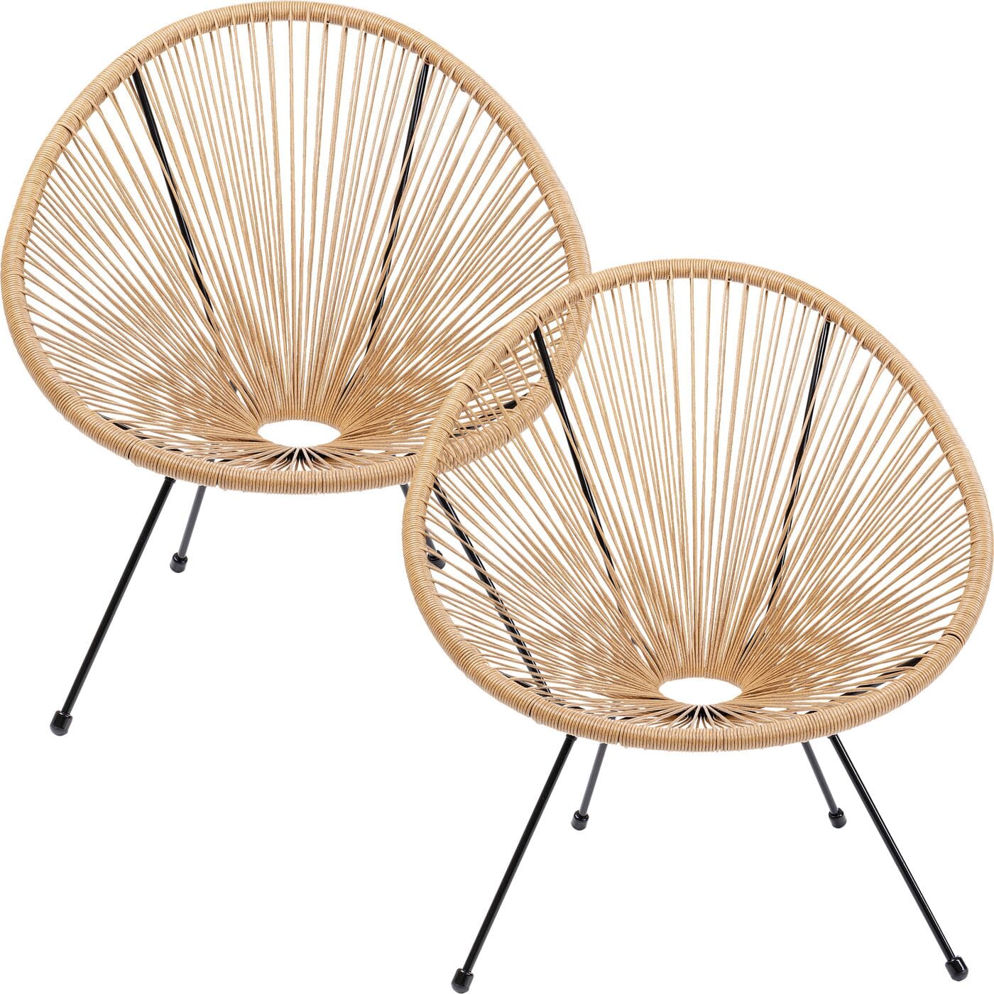 Fauteuil Acapulco Nature 2/Set Kare Design Fauteuil 47422