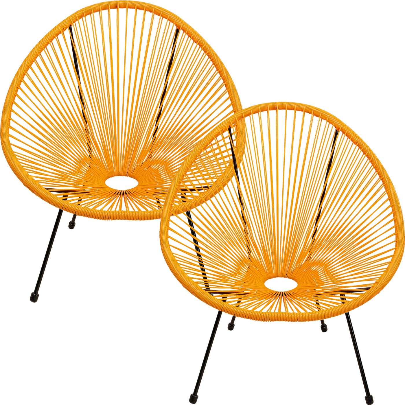 Fauteuil Acapulco Orange 2/set Kare Design Fauteuil 47419