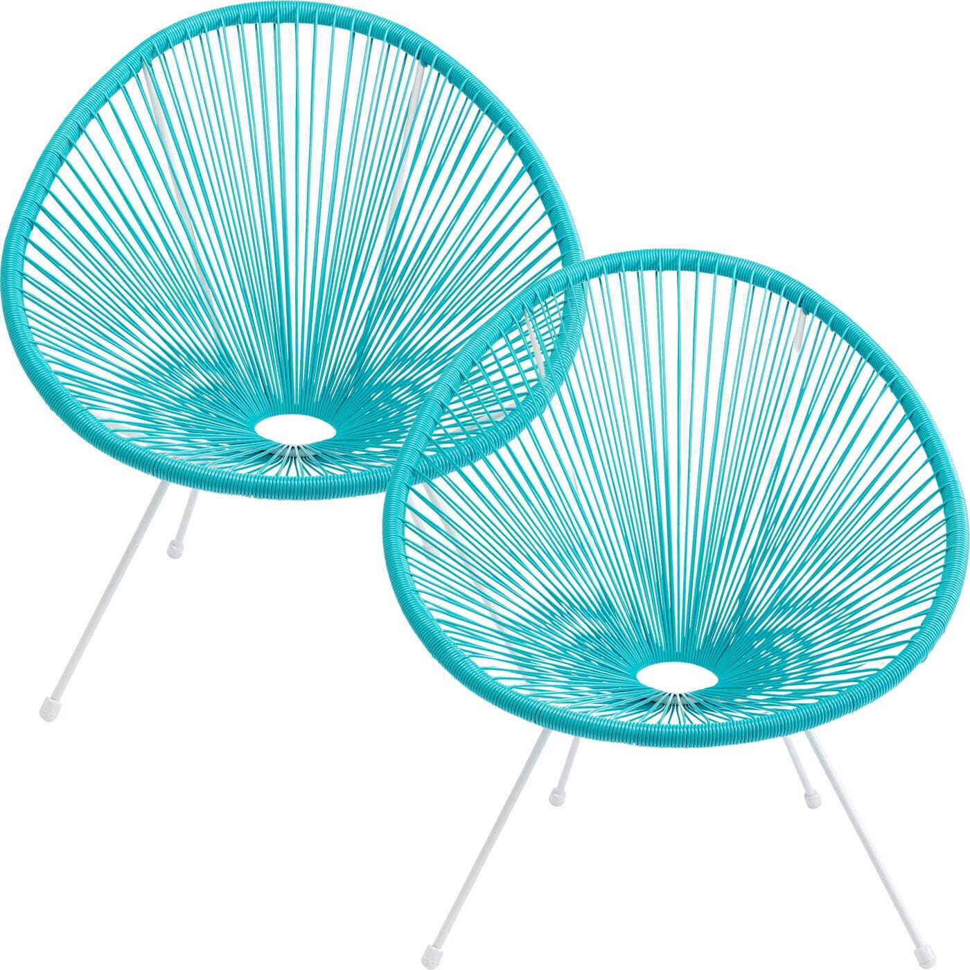 Fauteuil Acapulco Turquoise 2/Set Kare Design Fauteuil 47429