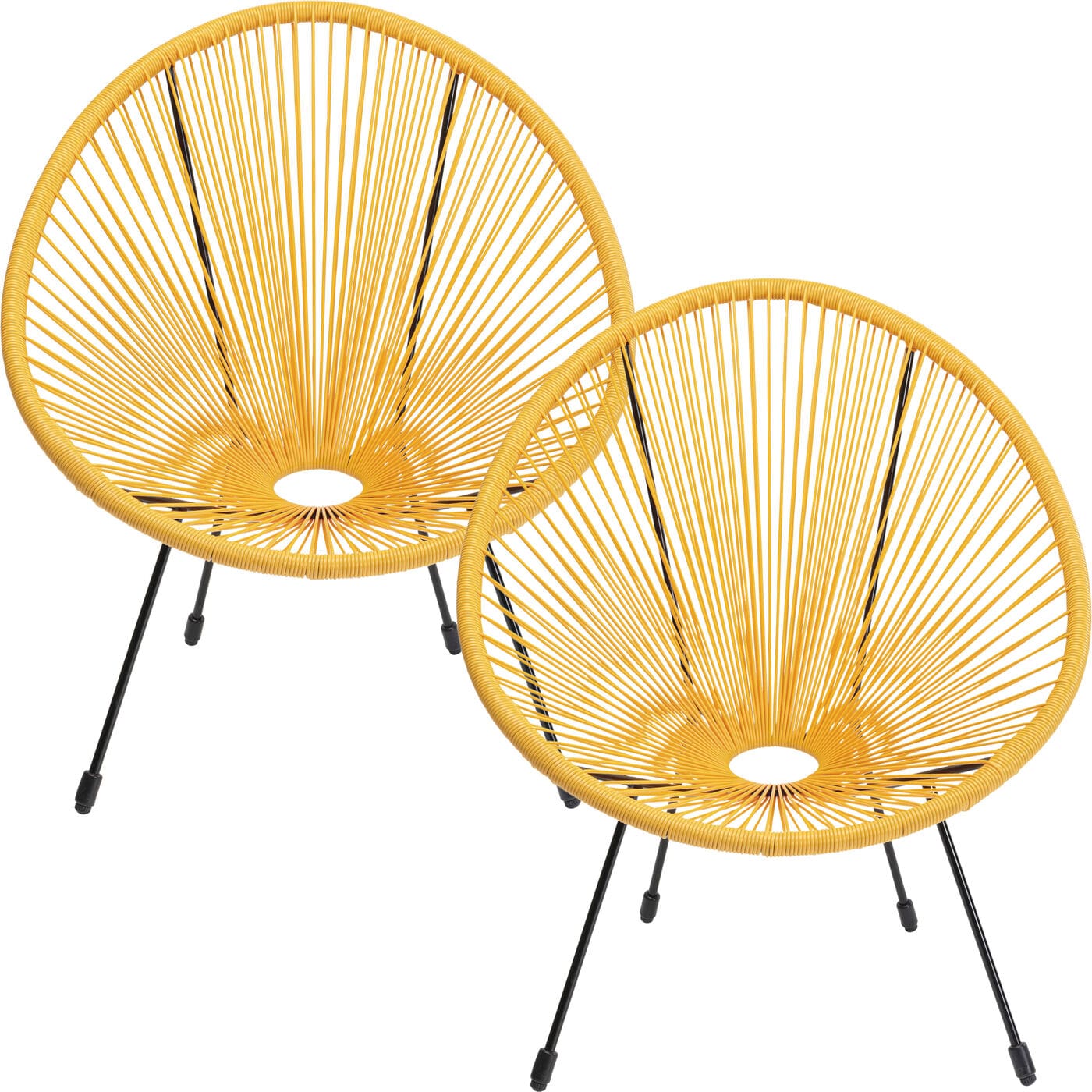 Fauteuil Acapulco Yellow 2/Set Kare Design Fauteuil 47418