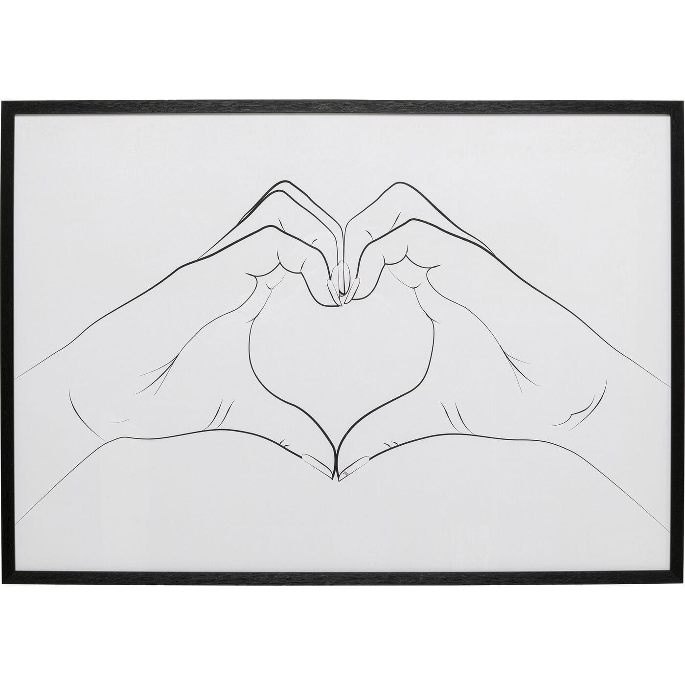 Fotolijst Heart Hands 103x73cm Kare Design Schilderij 56770