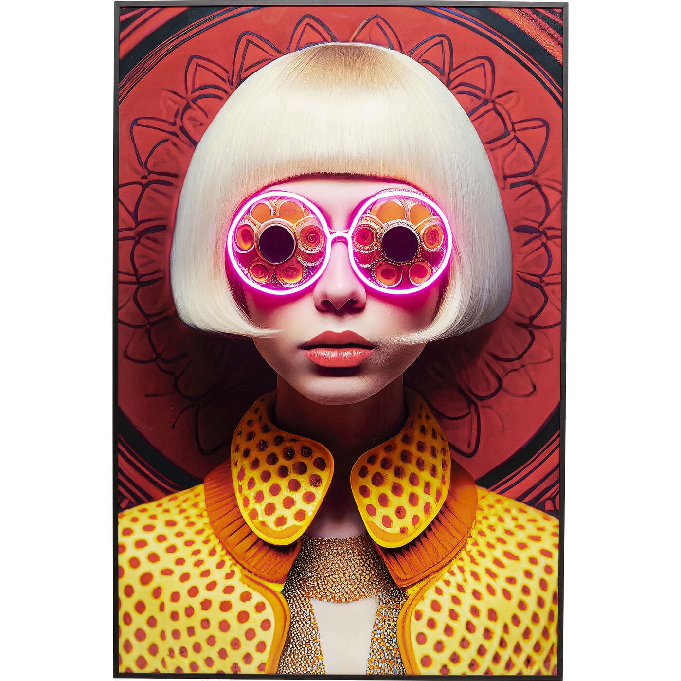 Fotolijst LED Fancy Blonde Lady 75x55cm Kare Design Schilderij 57828